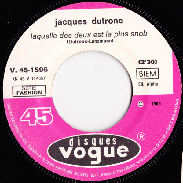 Jacques Dutronc -Le Responsable