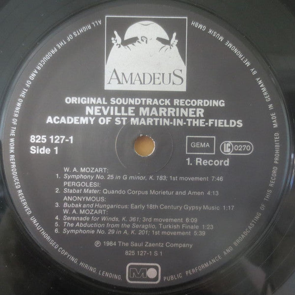 Academy Of St. Martin-in-the-Fields*, Neville Marriner* -Amadeus (Original Soundtrack Recording)