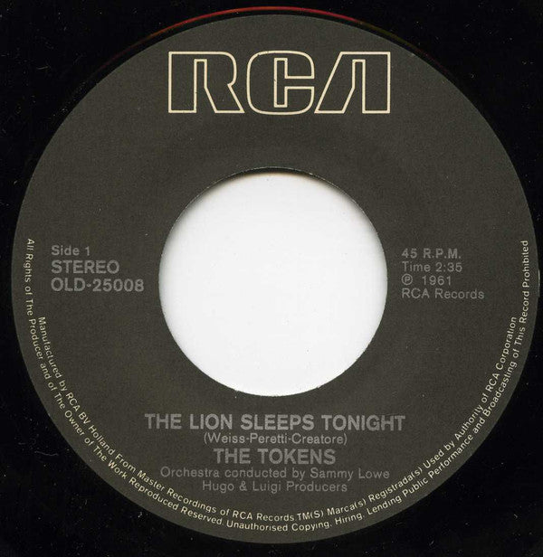 The Tokens -The Lion Sleeps Tonight (Wimoweh)