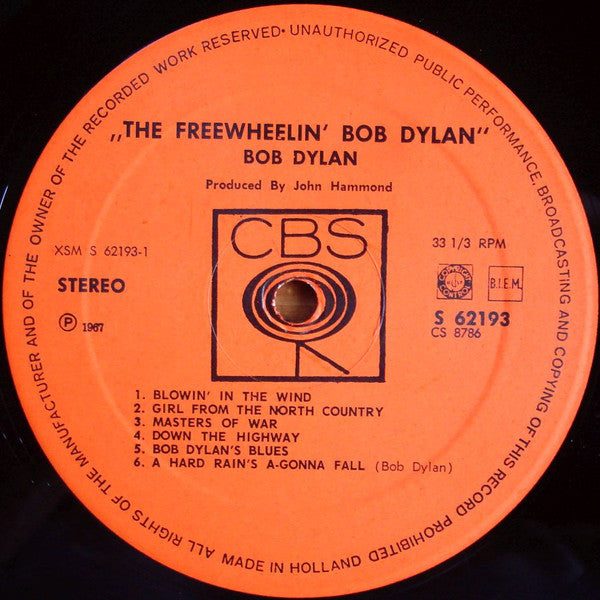 Bob Dylan -The Freewheelin' Bob Dylan