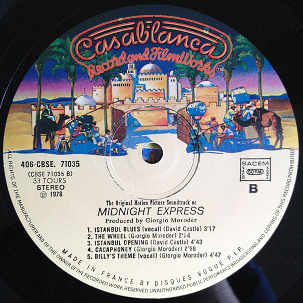 Giorgio Moroder -Midnight Express (Music From The Original Motion Picture Soundtrack)