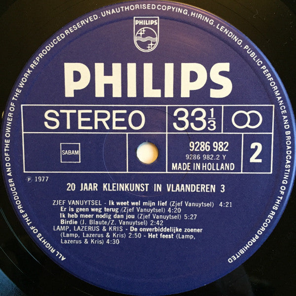 Various -20 Jaar Kleinkunst In Vlaanderen