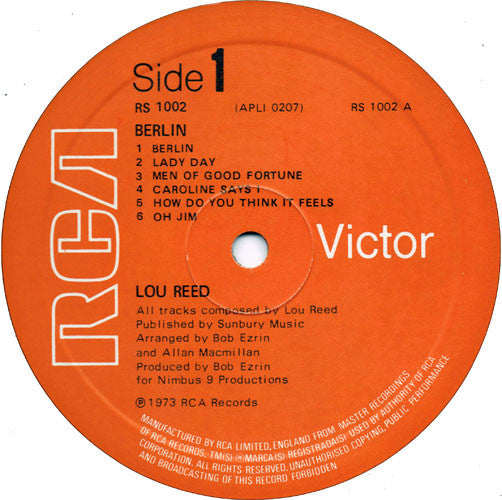 Lou Reed -Berlin