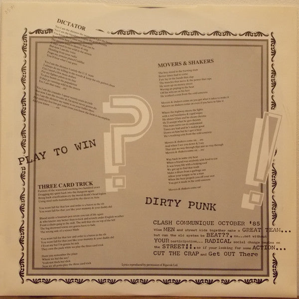 The Clash -Cut The Crap