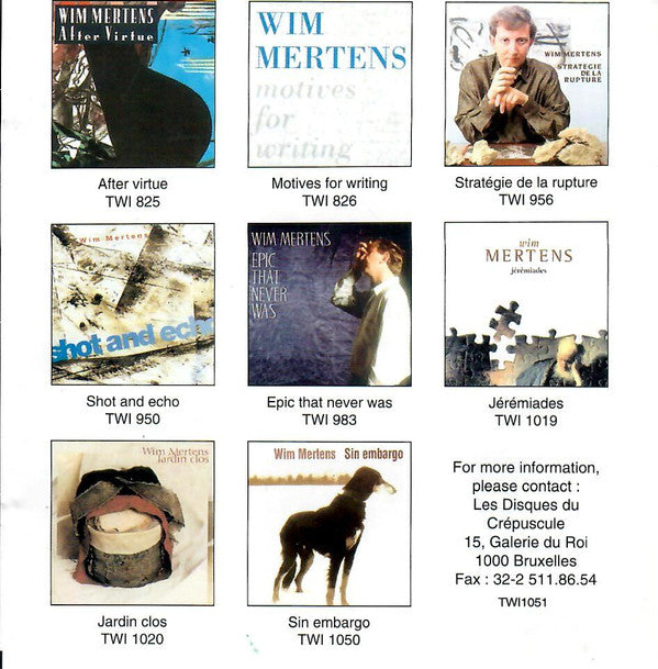 Wim Mertens -Best Of