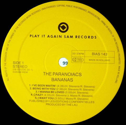 The Paranoiacs -Bananas