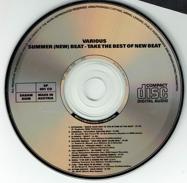 Various -Summer (New) Beat (Take The Best Of New Beat !)