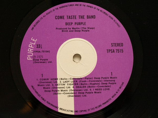 Deep Purple -Come Taste The Band
