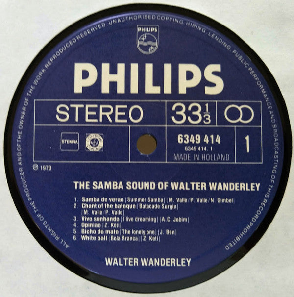 Walter Wanderley -The Samba Sound Of Walter Wanderley