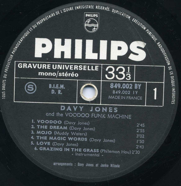 Davy Jones And The Voodoo Funk Machine -Sookie Sookie