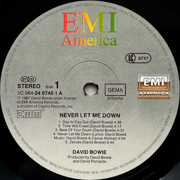 David Bowie -Never Let Me Down