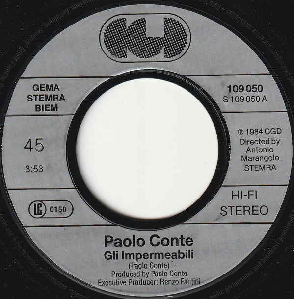 Paolo Conte -Gli Impermeabili