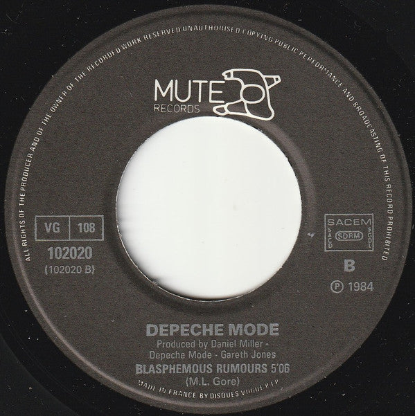 Depeche Mode - Blasphemous Rumours / Somebody