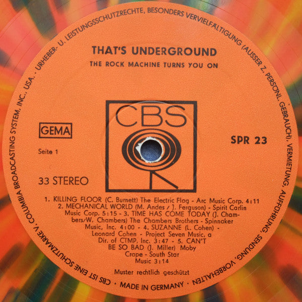 Various - That's Underground (The Rock Machine Turns You On)