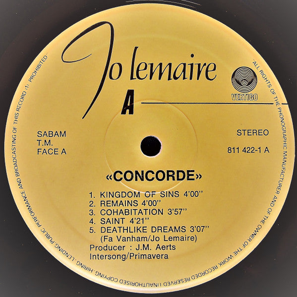 Jo Lemaire -Concorde
