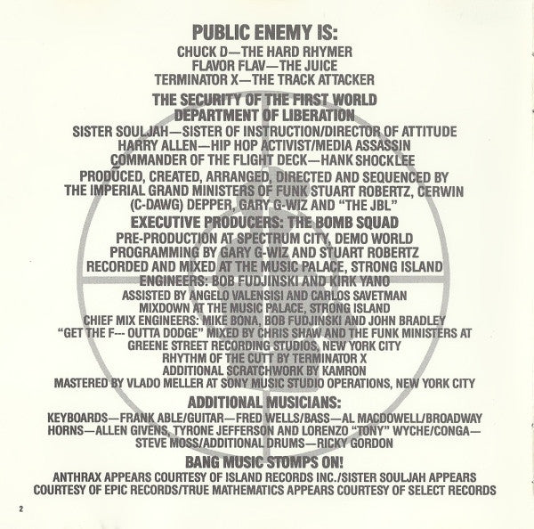 Public Enemy - Apocalypse 91... The Enemy Strikes Black