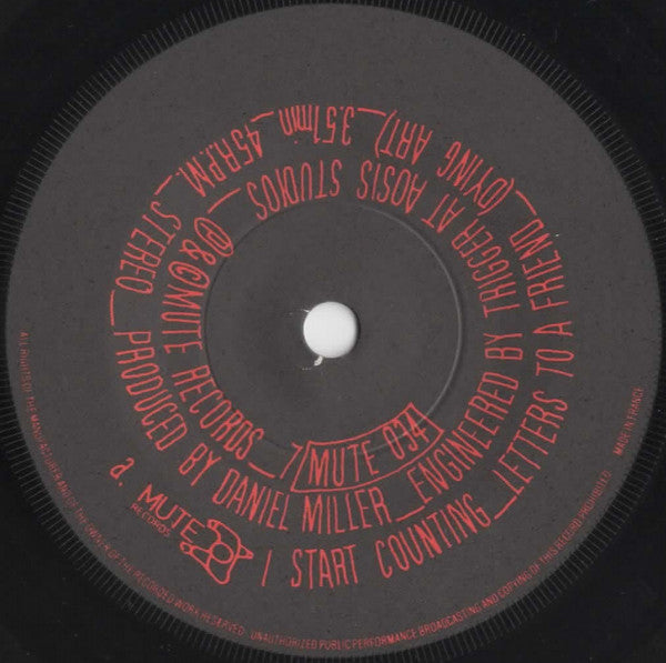 I Start Counting -Letters To A Friend