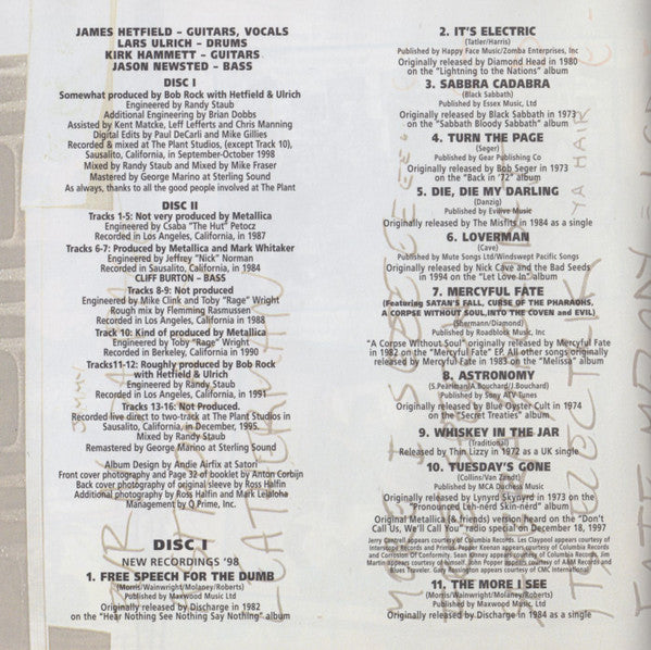 Metallica - Garage Inc.