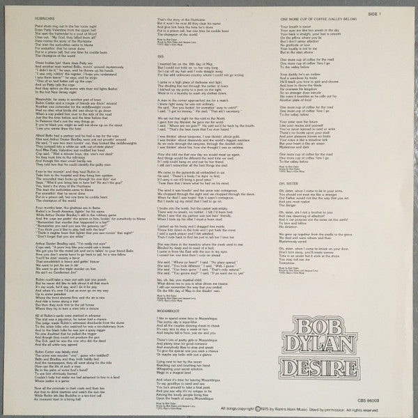 Bob Dylan -Desire
