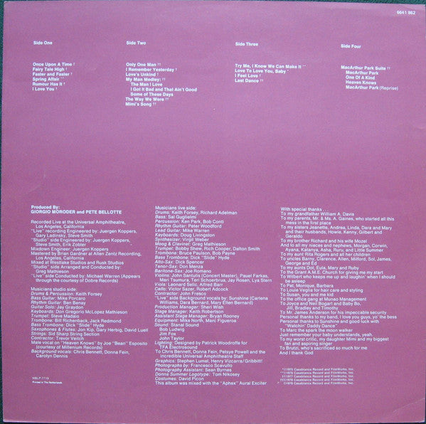 Donna Summer -Live And More