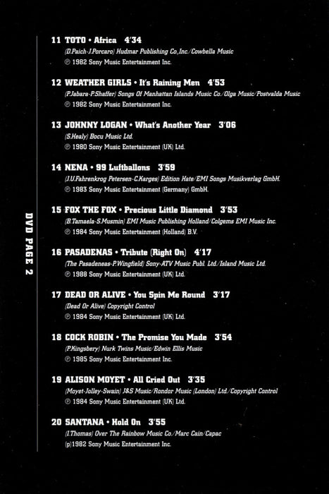 Various -Prachtig 80 Volume 1 - 20 Videoclips