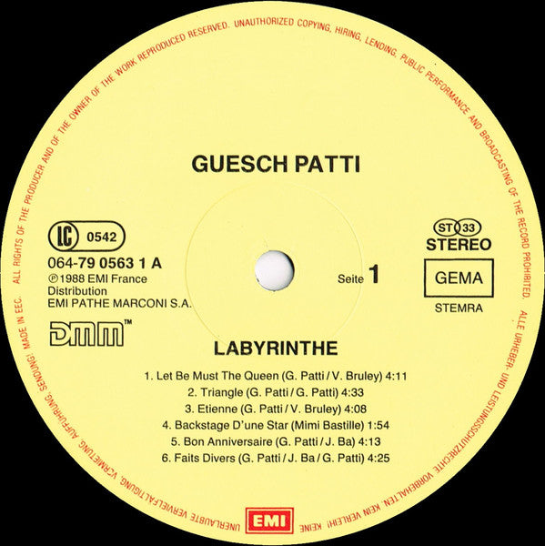 Guesch Patti -Labyrinthe
