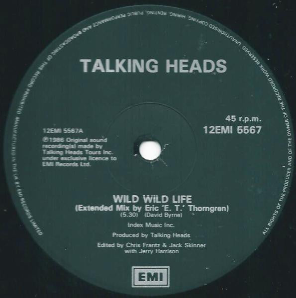 Talking Heads -Wild Wild Life