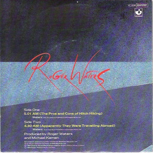 Roger Waters -The Pros And Cons Of Hitch Hiking