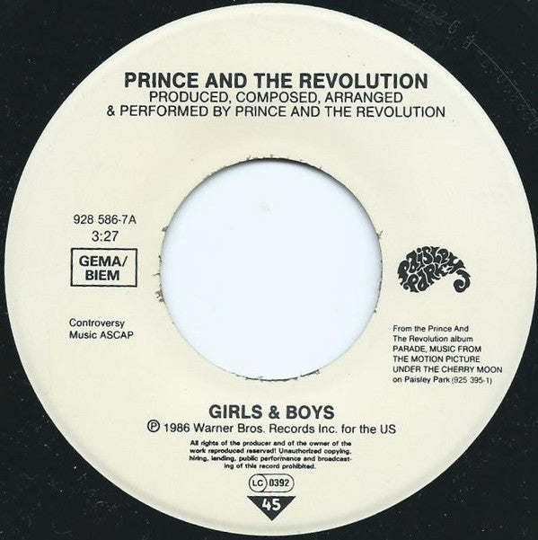 Prince And The Revolution -Girls & Boys