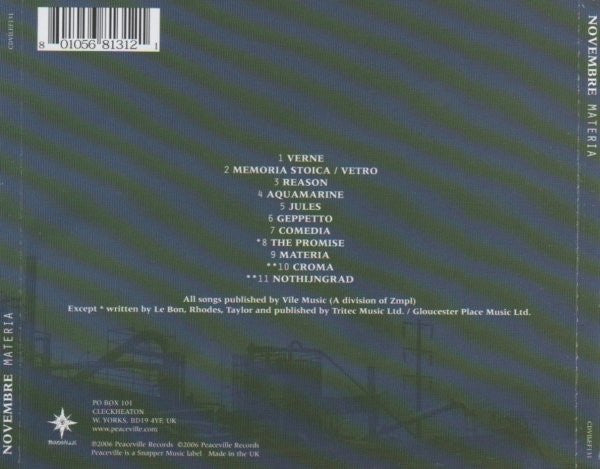 Novembre -Materia
