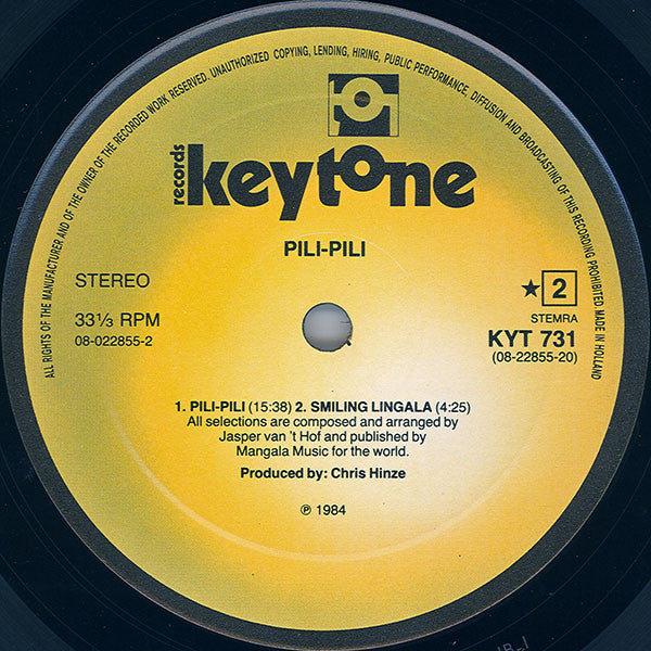 Jasper van 't Hof* - Pili-Pili