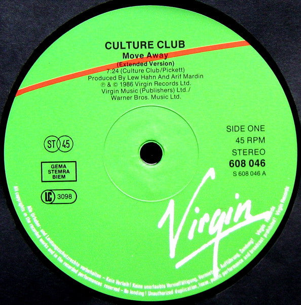 Culture Club - Move Away (Extended)