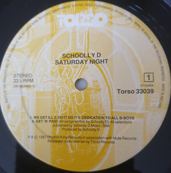 Schoolly D - Saturday Night! - The Album