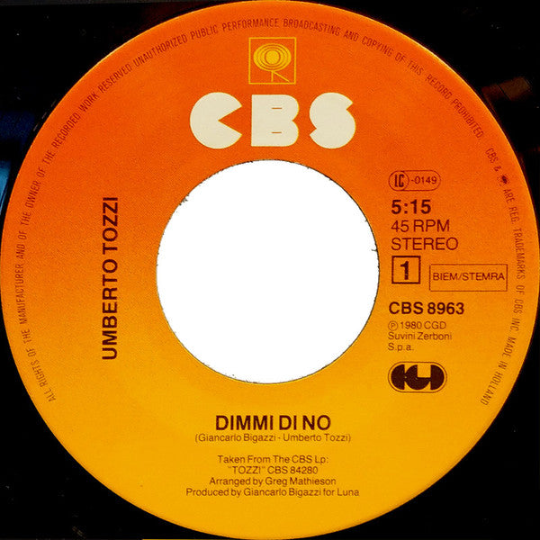 Tozzi* -Dimmi Di No