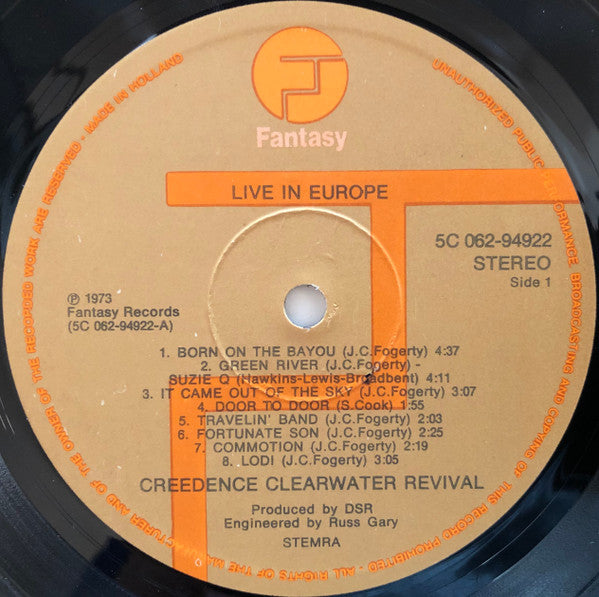 Creedence Clearwater Revival - Live In Europe