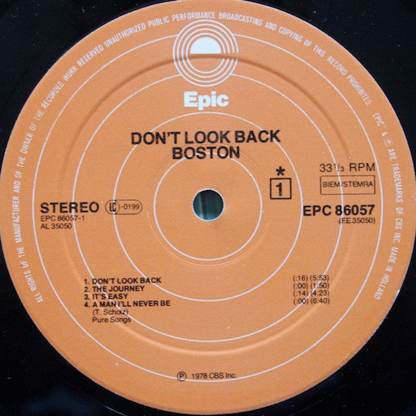 Boston -Don't Look Back
