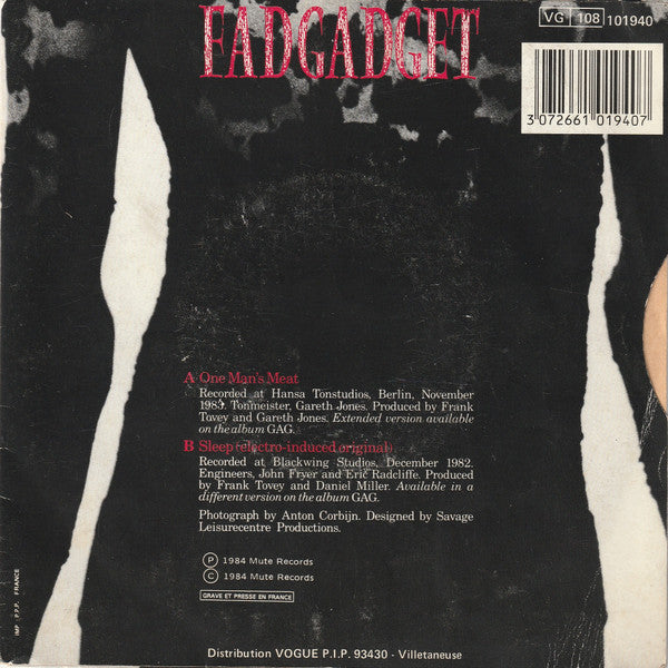 Fad Gadget -One Man's Meat