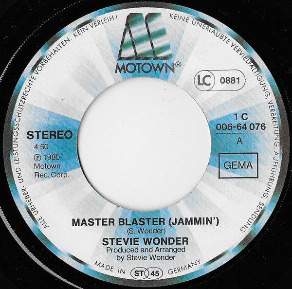 Stevie Wonder -Master Blaster (Jammin')