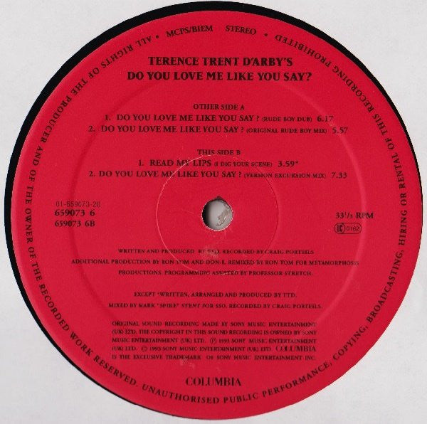 Terence Trent D'Arby - Do You Love Me Like You Say?