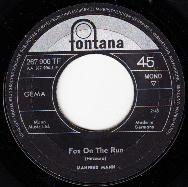 Manfred Mann -Fox On The Run