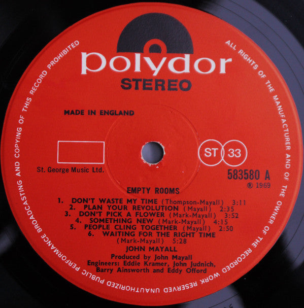 John Mayall - Empty Rooms