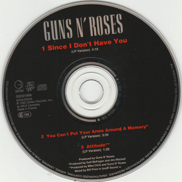 Guns N' Roses -Since I Don't Have You