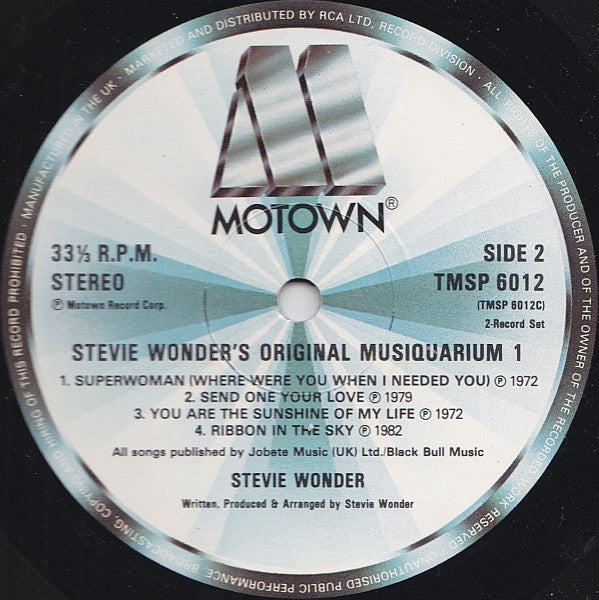 Stevie Wonder -Stevie Wonder's Original Musiquarium I