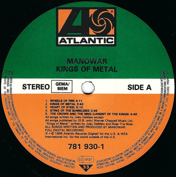 Manowar -Kings Of Metal