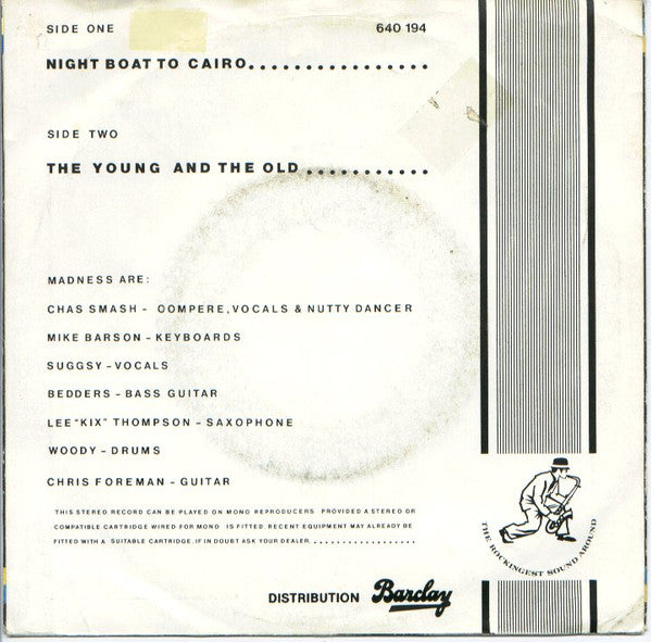 Madness -Night Boat To Cairo