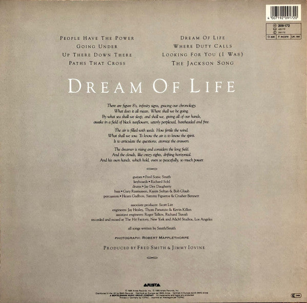 Patti Smith -Dream Of Life