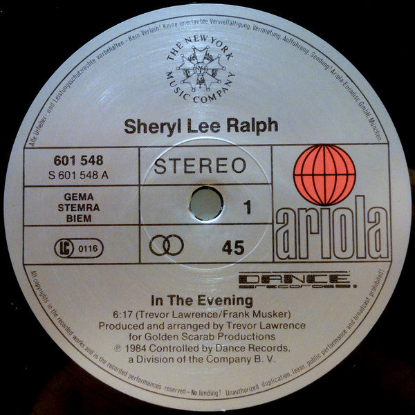 Sheryl Lee Ralph -In The Evening (Special Extended Dance Mix)