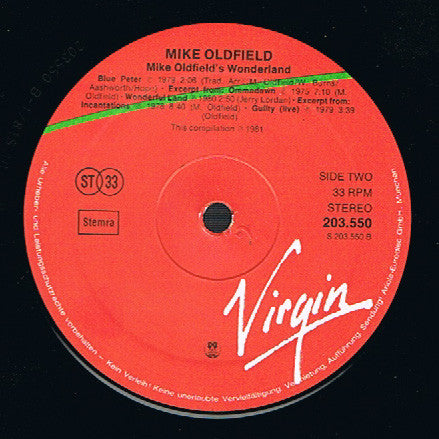 Mike Oldfield -Mike Oldfield's Wonderland