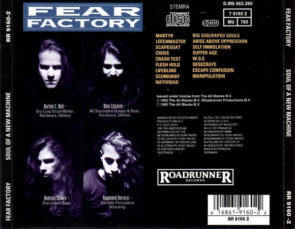 Fear Factory -Soul Of A New Machine