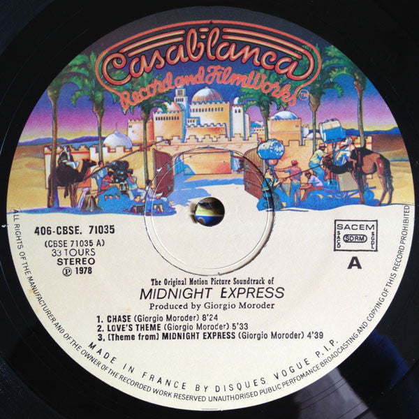 Giorgio Moroder -Midnight Express (Music From The Original Motion Picture Soundtrack)